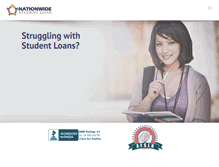 Tablet Screenshot of nationwidestudentloan.com
